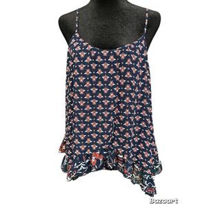 Rue 21 Strappy Tank Floral Print size juniors large